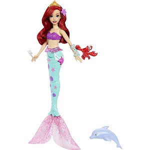 Boneca Disney Princesa Ariel com PET