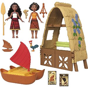Boneca Disney Moana Mini Playset Moana e AMI