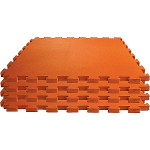 Tatame 04 Placas 1X1MX1CM Laranja Pacote