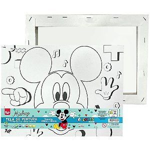 Tinta Guache Mickey Tinta+tela P/ Pintura