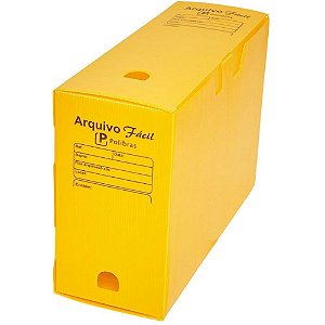 Arquivo Morto Polipropileno Facil Novaonda Amarelo PCT.C/10