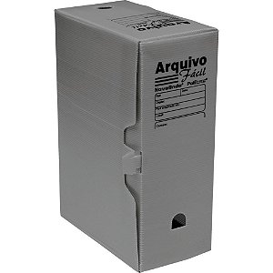 Arquivo Morto Polipropileno Facil Novaonda Cinza PCT.C/10