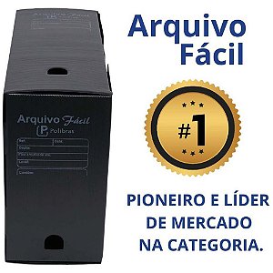 Arquivo Morto Polipropileno Facil Novaonda Preto PCT.C/10