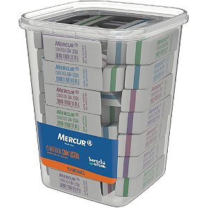 Borracha Colorida Chanfrada com Listra SORT. POTE-40