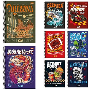 Caderno 15X1 Capa Dura CLIFF Masculino 240FLS. PCT.C/02