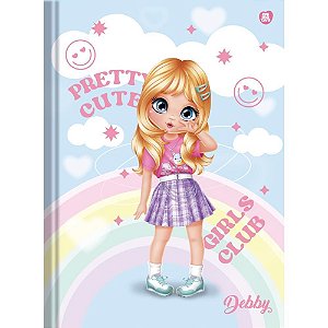 Caderno Brochura 1/4 Capa Dura DEBBY 48F PCT.C/10