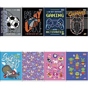 Caderno Brochura 1/4 D+ 96 Folhas MASC/FEM. PCT.C/10