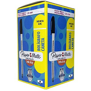 Caneta Esferografica Kilometrica 100 Media Preta CX.C/50