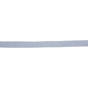 Elastico Costura Algodao Chato 6MMX100M Branco Rolo