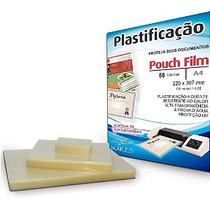 Plastico para Plastificacao Pouch FILM A4 220X307 (0,05) CONJ/50