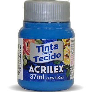 Tinta para Tecido Fosca 37ML Azul Ceruleo Duzia