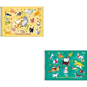 Caderno Desenho UNIV Capa Dura HUG ME 80FLS Espiral PCT.C/04