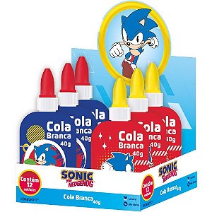 Cola Escolar Sonic 40G. 2 Estampas DP.C/12