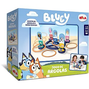 Brinquedo Educativo Jogo de Argolas Bluey