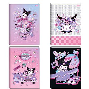 Caderno Brochurao Capa Dura Kuromi 80 FLS PCT.C/05