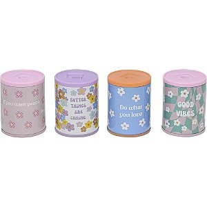 Apontador com Deposito Decor. Love Daisy Metalico 4 Modelos DP.C/12