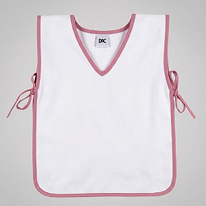 Avental Escolar Liso Rosa 39X76CM