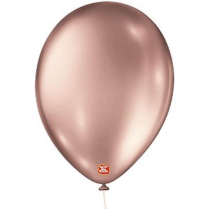 Balao 9 Liso Metalizado Rose GOLD PCT.C/25
