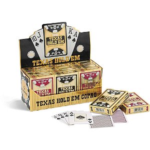 Baralho Texas Holdem Plastico CX.C/12