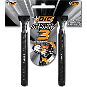Barbeador Descartavel BIC 3 Intensity PT. 12BLX2UND. CT.C/24
