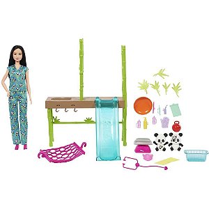 Barbie Profissoes Cuidados e Resgate de Pandas