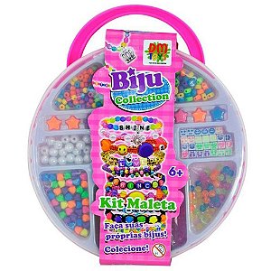 Bijuteria e Micanga KIT Maleta Biju Sortido KIT