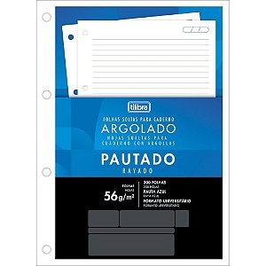 Bloco para Fichario Universit. Academie Branco 200F 203X280MM CX.C/12