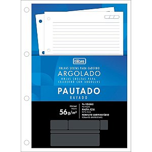 Bloco para Fichario Universit. Academie Branco 96F 203X280MM CX.C/25