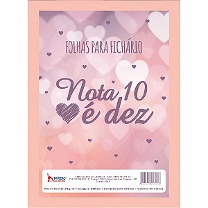 Bloco para Fichario Universit. Nota 10 e DEZ Decorado 64F. PCT.C/05