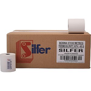 Bobina Termica 57MMX30M Branca 48G. CX.C/48