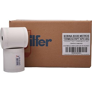 Bobina Termica 80MMX80M Branca 48G. CX.C/16