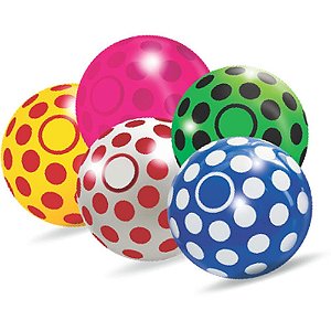 Bola Infantil Joaninha Brilhante Vinil (S) PCT.C/12