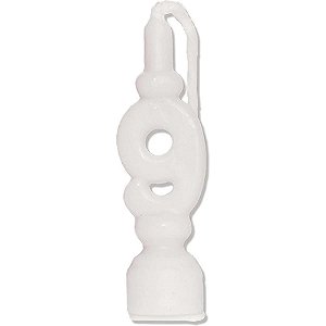 Vela para Aniversario N.09 Branca CX.C/10