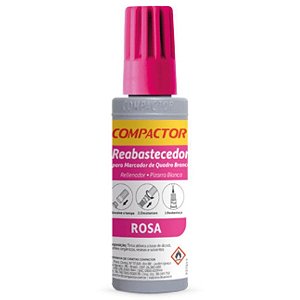 Tinta Marcador Quadro Branco Reabastecedor 030 Rosa CX.C/12