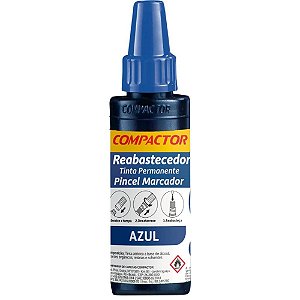 Tinta Marcador Permanente Reabastecedor 030ML Azul CX.C/12