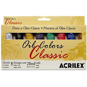 Tinta a Oleo OIL Classic 20ML 8 Cores (S) Estojo