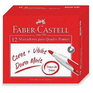 Pincel Quadro Branco Vermelho CX.C/12