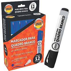 Pincel Quadro Branco Jocar Preto CX.C/12