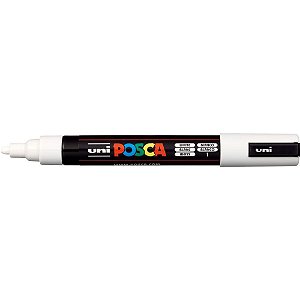 Pincel Marcador Artesanato Posca PC-5M 2.5MM Branco CX.C/06
