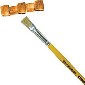 Pincel Artesanal Chato 815 N.08 Amarelo Duzia