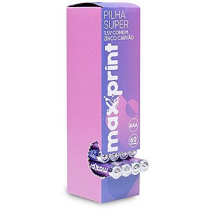 Pilha Zinco Super AAA MAX 1,5V 15PCTX4UN Tubo