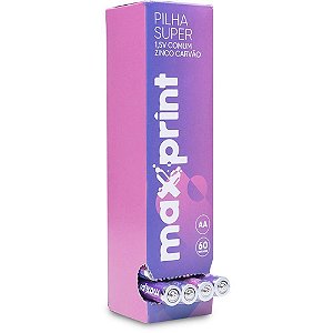 Pilha Zinco Super AA MAX 1,5V 15PCTX4UN Tubo