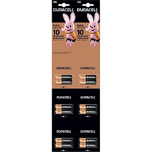 Pilha Alcalina Pequena AA Cartela 6 X 2UN Cartela