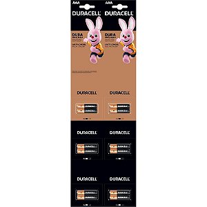 Pilha Alcalina Palito AAA Cartela 6 X 2UN Cartela