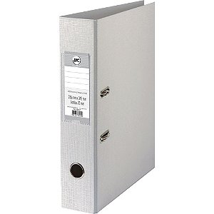 Pasta Registradora Oficio Larga Cinza Premium