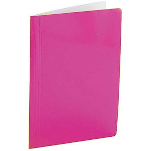 Pasta Grampo Trilho Papel Oficio Rosa PCT.C/20