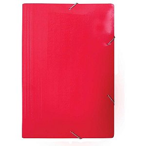 Pasta ABA Elastica Papel Oficio Vermelha PCT.C/20