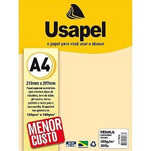 Papel A4 Perolado Usapel Gengibre 180G PCT.C/30