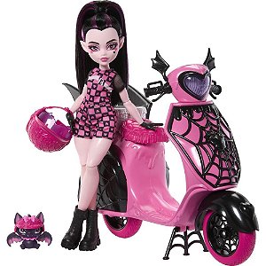 Monster HIGH Draculaura com Scooter