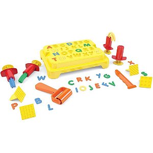 Massa para Modelar Criativa BOX Massinha Alfabeto 19PCS